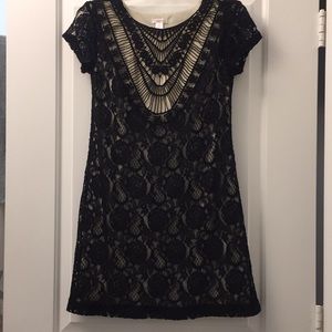 Xhilaration black lace dress